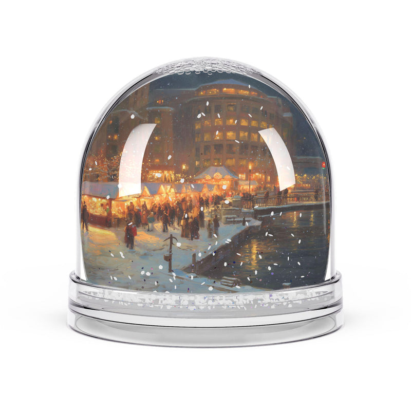 Providence  Snow Globe, Rhode Island Christmas Personalized Gift, Custom Festive Market Souvenir Keepsake Dome