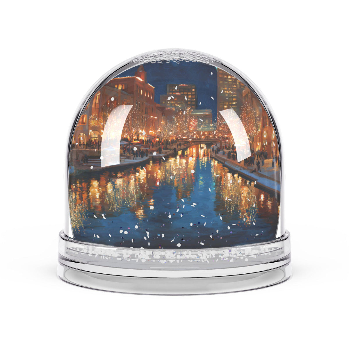 Oklahoma City Snow Globe, Christmas Personalized Gift, Custom Festive Market Souvenir Keepsake Dome