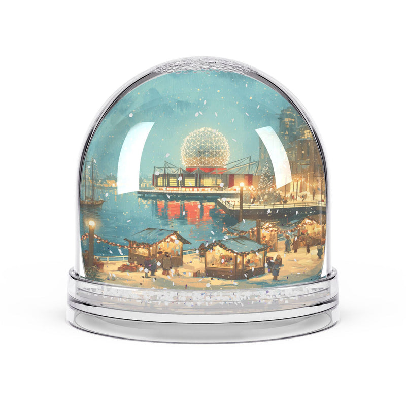 Vancouver Snow Globe, Canada Christmas Personalized Gift, Custom Festive Market Souvenir Keepsake Dome