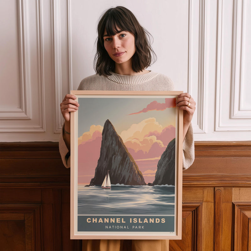 Channel Islands National Park Vintage Poster Wall Art, Travel Print, Hiking Decor