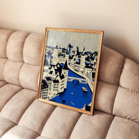 Ghent Belgium Wall Art Print, Pop Art Modern Poster Travel gift
