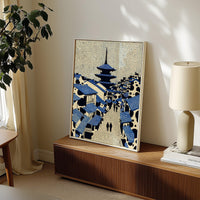 Kyoto Japan Wall Art Print, Pop Art Modern Poster Japanese Travel gift