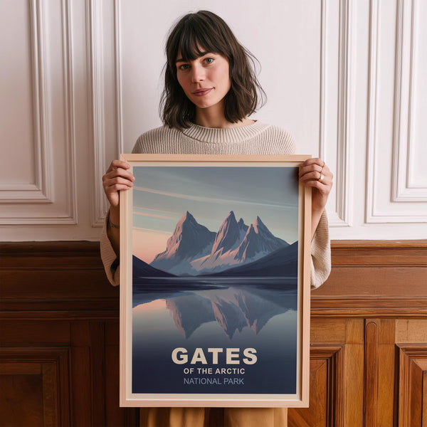 Gates of Arctic2 National Park Vintage Poster Wall Art, Travel Print, Hiking Decor