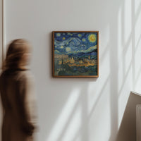 Madrid Spain Starry Night Wall Art, Van Gogh Print, Travel Gift Home Decor