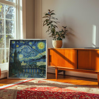 Washington DC Starry Night Wall Art, Van Gogh Print, Travel Gift Home Decor