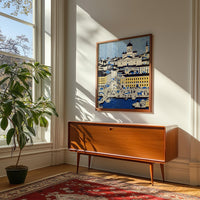 Helsinki Wall Art Print, Pop Art Modern Large Size Poster Travel gift
