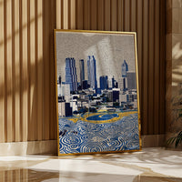 Atlanta Georgia Wall Art Print, Pop Art Modern Poster Travel gift