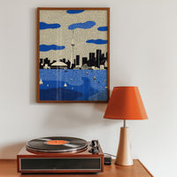 Toronto Canada Wall Art Print, Pop Art Modern Poster Japanese Travel Gift Canvas