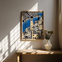 Kotor Montenegro Wall Art Print, Pop Art Modern Poster Japanese Travel Gift Canvas