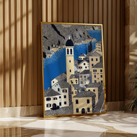 Kotor Montenegro Wall Art Print, Pop Art Modern Poster Japanese Travel Gift Canvas