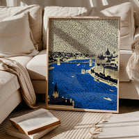Budapest Hungary Print, Pop Art Modern Wall Art Poster Hungarian Travel gift