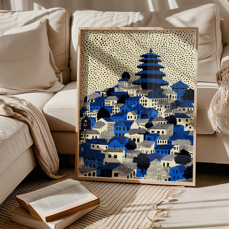 Kathmandu Nepal Wall Art Print, Pop Art Modern Poster Travel Gift Canvas