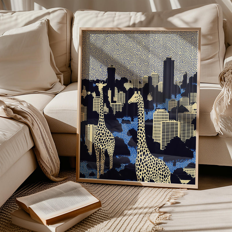 Nairobi Kenya Wall Art Print, Pop Art Modern Poster Travel Gift Canvas