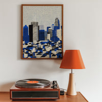 Charlotte North Carolina Wall Art Print, Pop Art Modern Poster Japanese Travel Gift Canvas