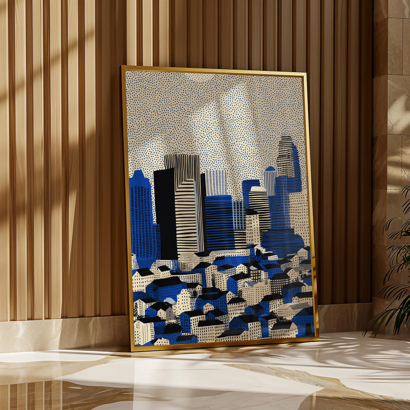 Charlotte North Carolina Wall Art Print, Pop Art Modern Poster Japanese Travel Gift Canvas