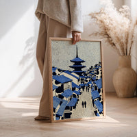 Kyoto Japan Wall Art Print, Pop Art Modern Poster Japanese Travel gift