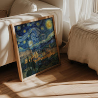 Madrid Spain Starry Night Wall Art, Van Gogh Print, Travel Gift Home Decor