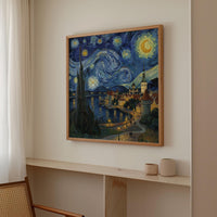 Tallinn Estonia Starry Night Wall Art, Van Gogh Print, Travel Gift Home Decor