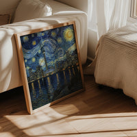 Toronto Canada Starry Night Wall Art, Van Gogh Print, Travel Gift Home Decor