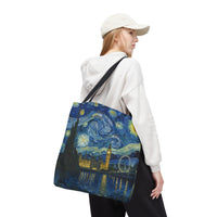 London Starry Night Tote Bag | Van Gogh Style Nightscape
