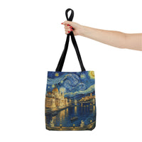 Budapest Tote Bag Starry Night| Van Gogh Style Nightscape Gift