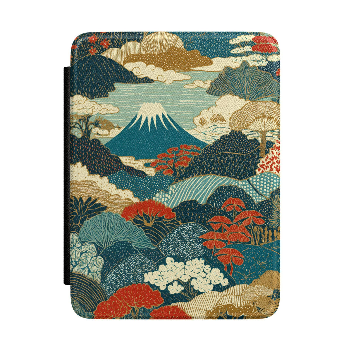 Mount Fuji Kindle Case, Japandi Hokusai Japanese Style Kindle Cover