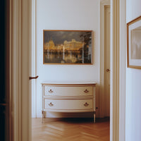 Vienna Wall art Painting, Schonbrunn Painterly Print, Large Size Canvas Travel Gift Home Decor