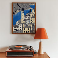 Kotor Montenegro Wall Art Print, Pop Art Modern Poster Japanese Travel Gift Canvas