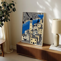 Kotor Montenegro Wall Art Print, Pop Art Modern Poster Japanese Travel Gift Canvas