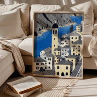 Kotor Montenegro Wall Art Print, Pop Art Modern Poster Japanese Travel Gift Canvas