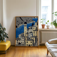 Kotor Montenegro Wall Art Print, Pop Art Modern Poster Japanese Travel Gift Canvas