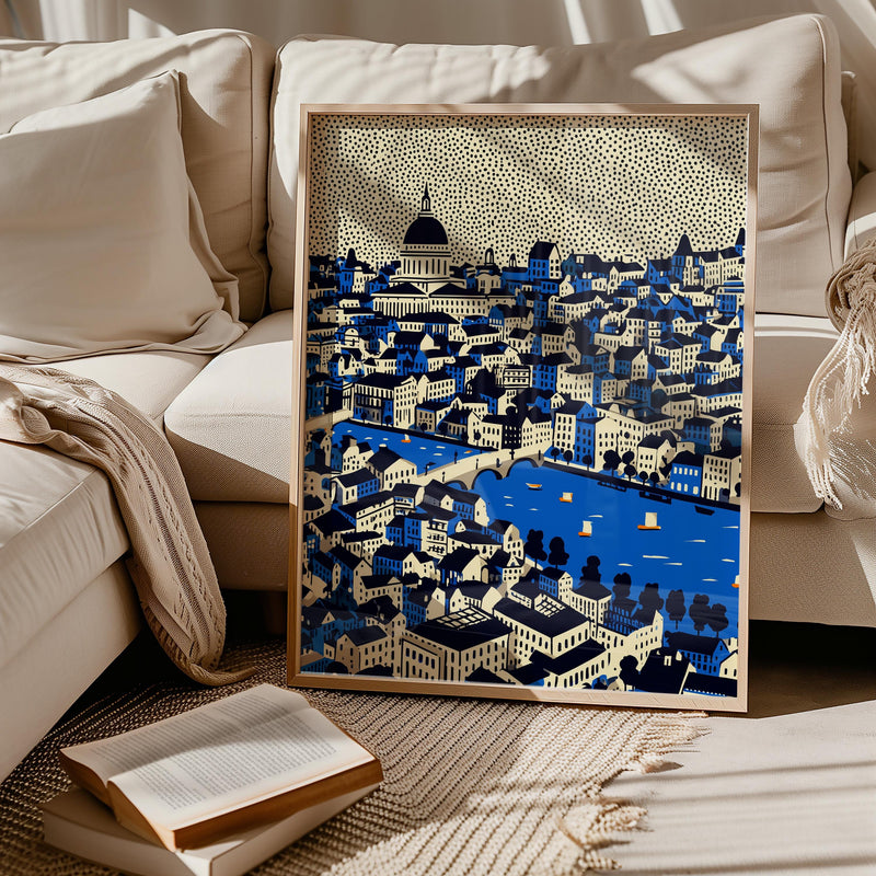 Providence Rhode Island Wall Art Print, Pop Art Modern Poster Travel Gift Canvas