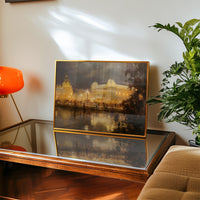 Vienna Wall art Painting, Schonbrunn Painterly Print, Large Size Canvas Travel Gift Home Decor