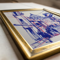 Rome Sketch Wall Art, Architectural Minimalist Line Drawing, Italy Travel Home Decor Print