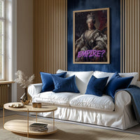 Catherine Great Modern Wall art, Empire Oil Painting Graffiti Pop Art Print, Historic Portrait