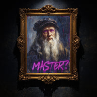 Davinci Portrait Modern Wall art, Classical Oil Painting Graffiti Pop Art Print Historic