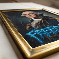 George Washington Modern Wall art, Classical Oil Painting Graffiti Pop Art Print, Historic Portrait