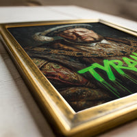 King Henry Modern Wall art, Tyrant Oil Painting Graffiti Pop Art Print, Historic Portrait