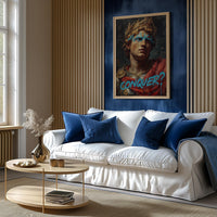 Alexander the Great Modern Wall art, Oil Painting Graffiti Pop Art Print, Historic Portrait