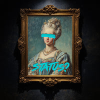 Status Modern Wall art, Classical Oil Painting Graffiti Pop Art Print, Historic Portrait