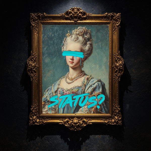 Status Modern Wall art, Classical Oil Painting Graffiti Pop Art Print, Historic Portrait
