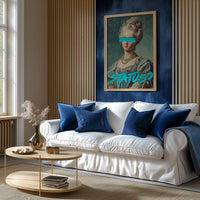 Status Modern Wall art, Classical Oil Painting Graffiti Pop Art Print, Historic Portrait
