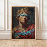 Alexander the Great Modern Wall art, Oil Painting Graffiti Pop Art Print, Historic Portrait