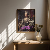 Catherine Great Modern Wall art, Empire Oil Painting Graffiti Pop Art Print, Historic Portrait