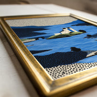 Scottish Highlands Wall Art, Eilean Donan Castle Pop Art Print, Scotland Landscape Travel Gift