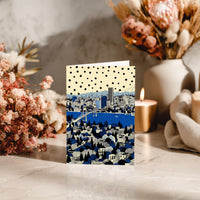 Portland Oregon Greeting Card, Scandinavian Style Minimal Travel Illustration Blank Card Art Gift