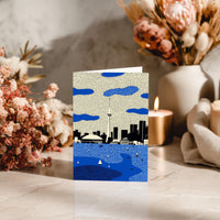 Toronto Canada Greeting Card, Scandinavian Style Minimal Travel Illustration Blank Card Art Gift