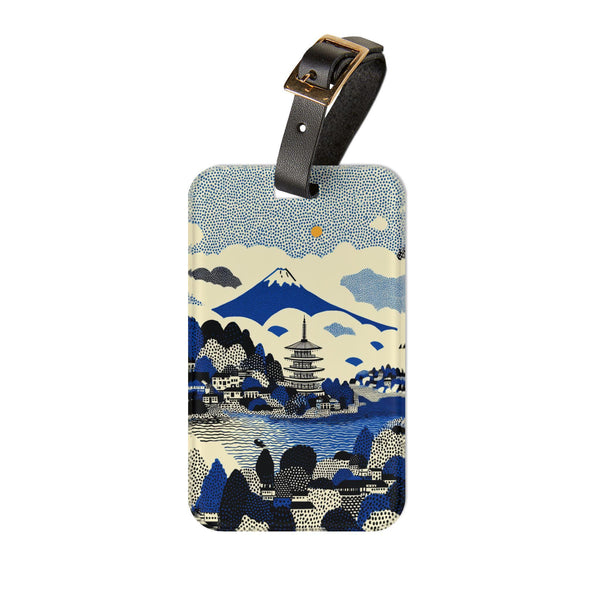 Mount Fuji Japan Luggage Tag | Unique Travel Gift for Suitcase Travelers