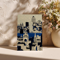 Cincinnati Ohio Greeting Card, Scandinavian Style Minimal Travel Illustration Blank Card Art Gift