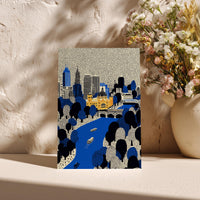 Melbourne Australia Greeting Card, Scandinavian Style Minimal Travel Illustration Blank Card Art Gift